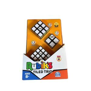 Rubik's Tiled Trio Bundle 2x2 Mini 3x3 Cube 4x4 Master 3D Puzzle Game New
